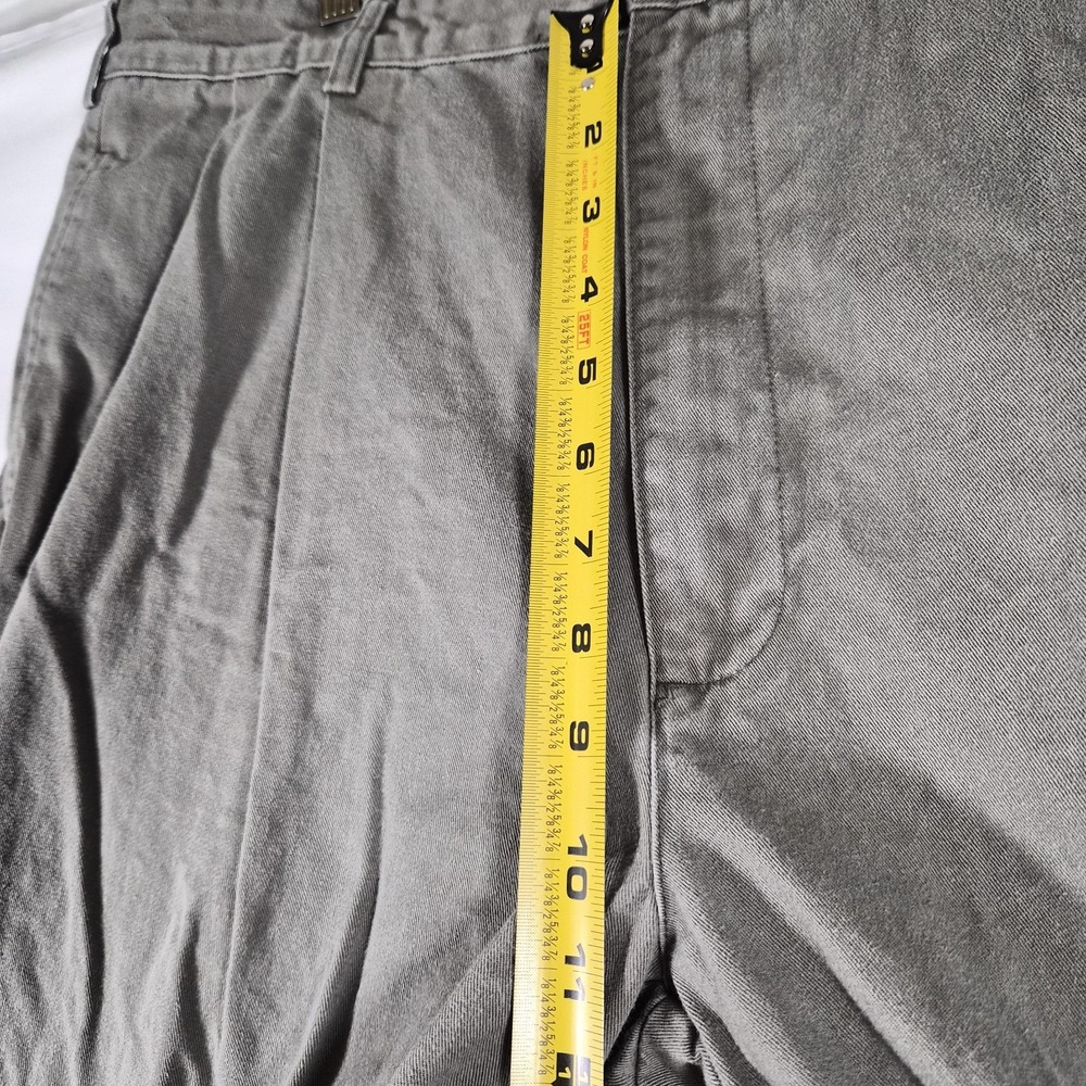 Vintage Polo Ralph Lauren Pleated Chino Pants Men's 38x30 Gray 100 Cotton - Picture 7 of 16